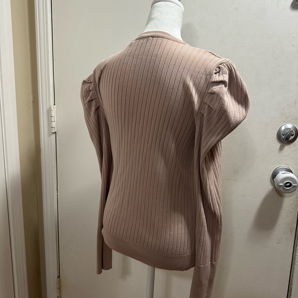 Doe & Rae Blush Ribbed Sweater - Picture 3 of 4